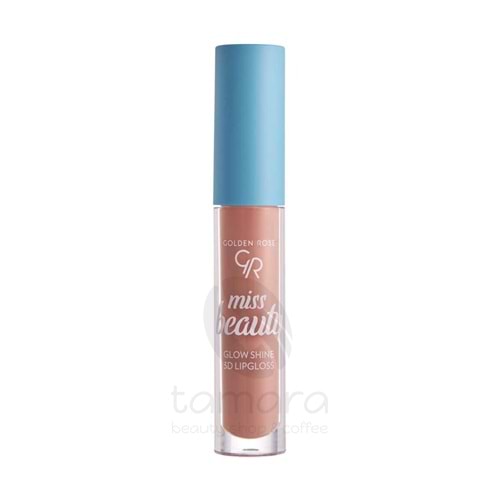 Golden Rose Miss Beauty Glow Shine 3D Lipgloss-03 Soft Peach-Yoğun Dudak Parlatıcısı