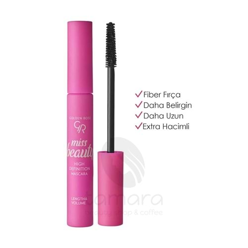 Golden Rose Miss Beauty High Definition Mascara-Black-Hacim Veren Maskara