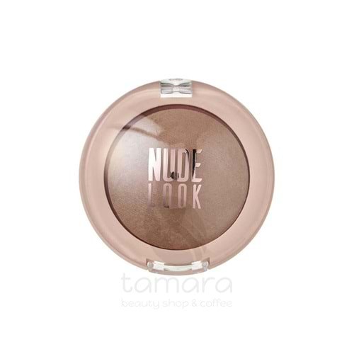 Golden Rose Nude Look Matte Baked Eyeshadow-Caramel Nude-Tekli Mat Far