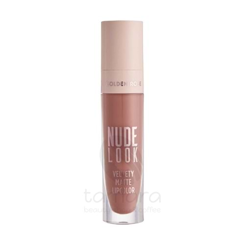 Golden Rose Nude Look Velvety Matte Lipcolor-02 Peachy Nude-Likit Mat Ruj