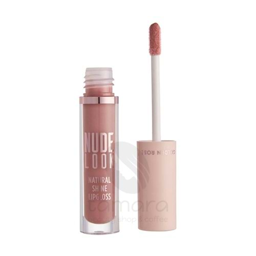 Golden Rose Nude Look Natural Shine Lipgloss-02 Pinky Nude-Naturel Renkli Dudak Parlatıcısı