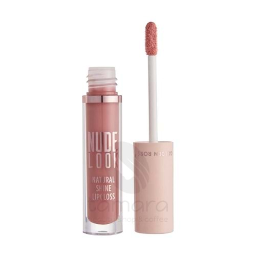 Golden Rose Nude Look Natural Shine Lipgloss-03 Coral Nude-Naturel Renkli Dudak Parlatıcısı