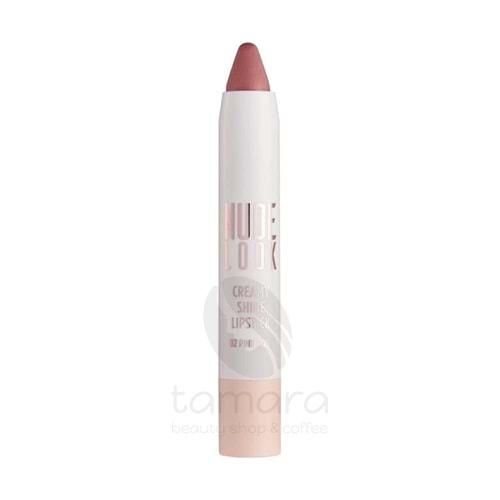 Golden Rose Nude Look Creamy Shine Lipstick-02 Pink Rose-Kalem Ruj