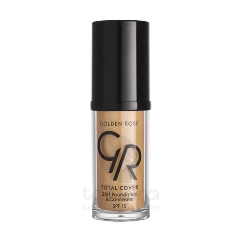 Golden Rose Total Cover 2in1 Foundation&Concealer-18 Cappuccino-Kapatıcı Fondöten