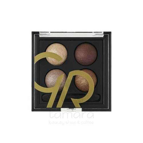 Golden Rose Wet & Dry Eyeshadow-03 Brown Line-Islak Kuru Far Paleti