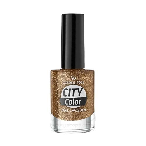 Golden Rose City Color Nail Lacquer Glittering Shades Oje 107