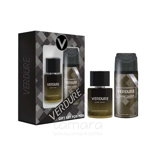 Verdure Sunset Safari Erkek Parfüm + Deodorant 2'li Set