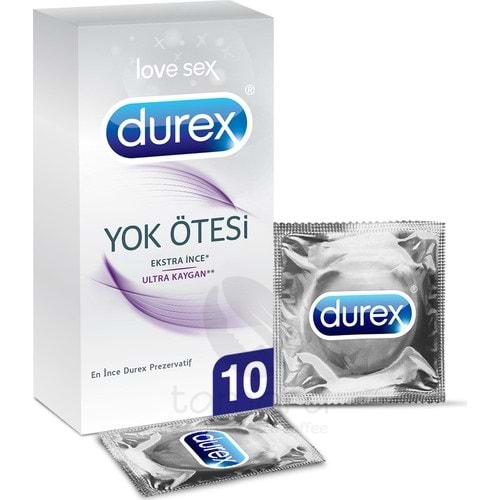 Durex Yok Ötesi Ultra Kaygan Prezervatif 10'lu