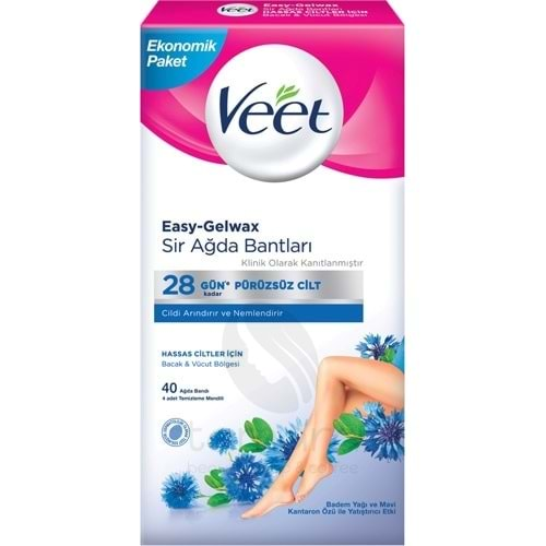 Veet Sir Ağda Bandı Hassas 40'lı