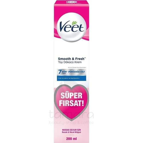 Veet Tüy Dökücü Krem 200 ml Hassas Ciltler Için Bacak ve Vücut Bölgesi