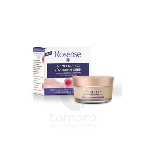 Rosense Nemlendirici Yüz Bakım Kremi (NORMAL & KARMA CİLT) - 50 ml