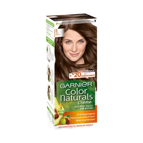 Garnier Color Naturals 5/0 - Açık Kahve Saç Boyası