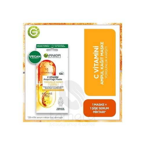 Garnier C Vitamini Ampul Kağıt Maske