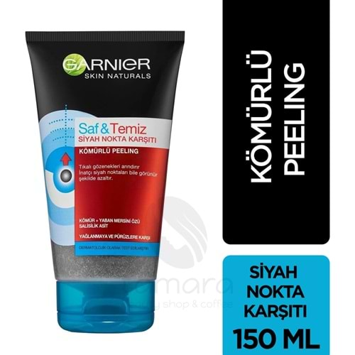 Garnier Saf & Temiz Siyah Nokta Karşıtı Kömürlü Peeling 150 ml