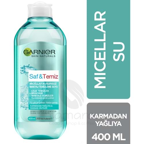 Garnier Saf & Temiz Micellar Kusursuz Makyaj Temizleme Suyu 400ML