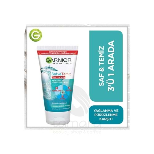 Garnier Saf & Temiz 3ü 1 Arada 150ML