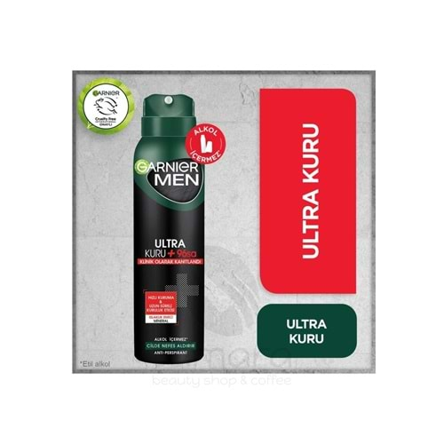 Garnier Men Ultra Kuru Aerosol 150 ml Sprey