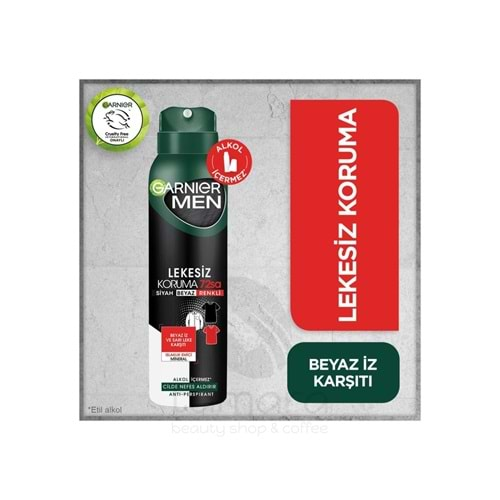 Garnier Men Lekesiz Koruma Aerosol 150 ml Sprey