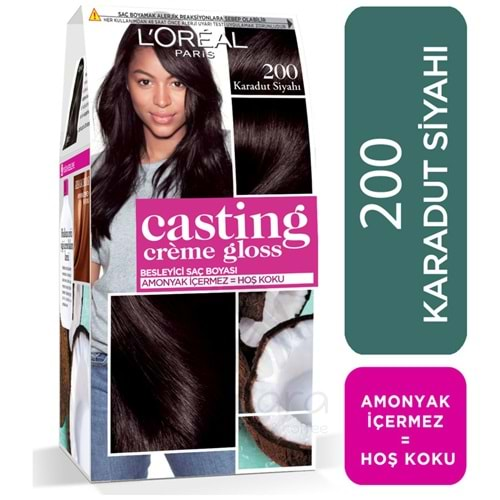 Loreal Paris Casting Crème Gloss Saç Boyası 200 Karadut Siyahı