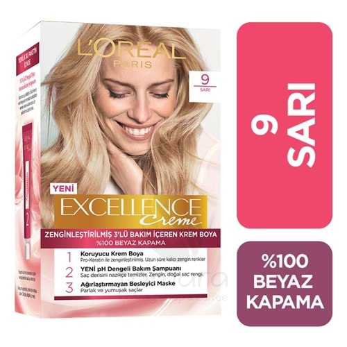 Loreal Paris Excellence Creme Saç Boyası 9 Sarı