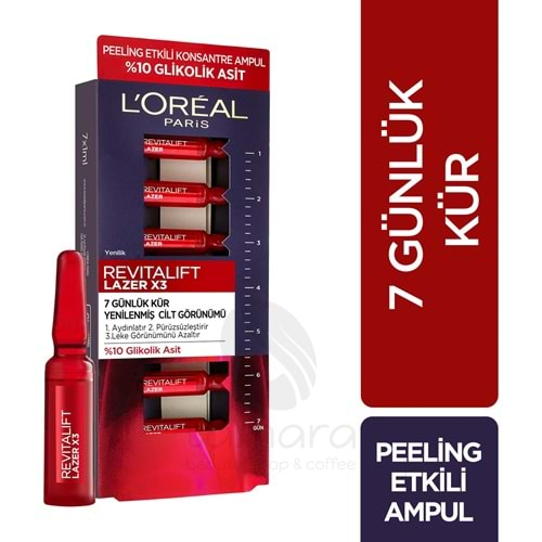 Loreal Paris Revitalift Lazer X3 7 Günlük Kür Peeling Etkili Ampul