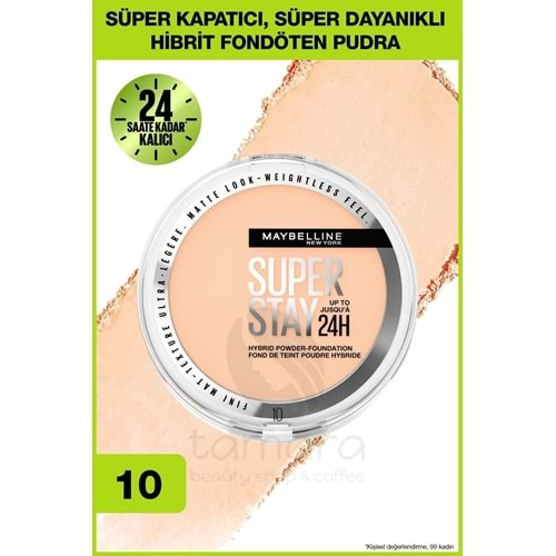 Maybelline New York Superstay Hibrit Pudra-fondöten - 10