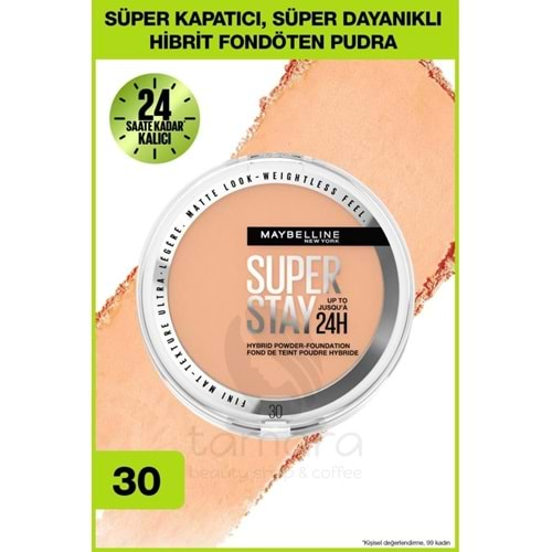 Maybelline New York Superstay Hibrit Pudra-fondöten - 30