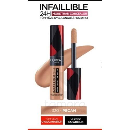 Loreal Paris Infaillible 24H Tüm Yüze Uygulanabilir Kapatıcı - 330 Pecan