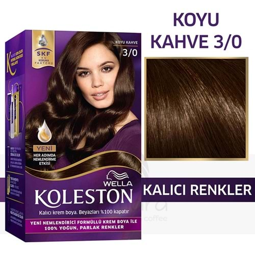 Koleston Kit Saç Boyası 3/0 Koyu Kahve