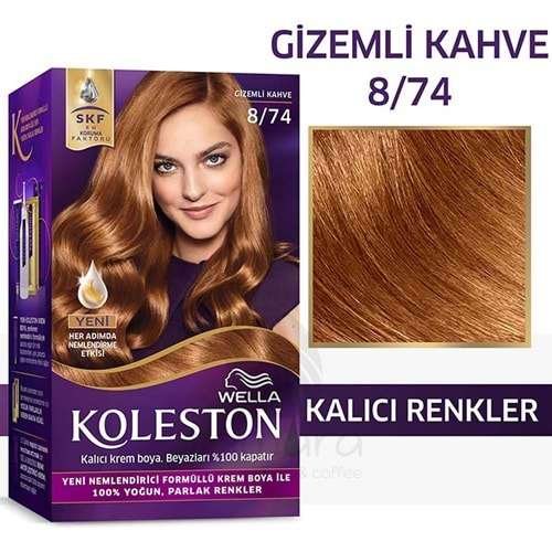 Koleston Kit Saç Boyası 8/74 Gizemli Kahve