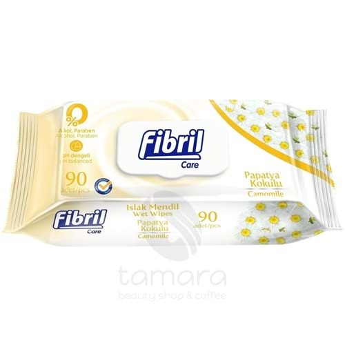 Fibril Islak Havlu Mendil 90 Yaprak Papatya Plastik Kapaklı Tekli Pk