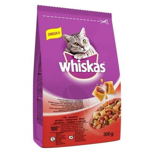 Whiskas Kuru Biftek & Havuç 300 gr