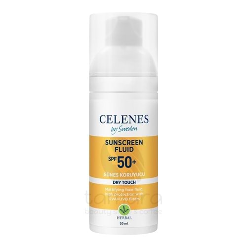 Celenes Dry Touch Yüksek Korumalı Fluid 50 Spf Güneş Koruyucu Yüz ve Dekolte Bölgesi