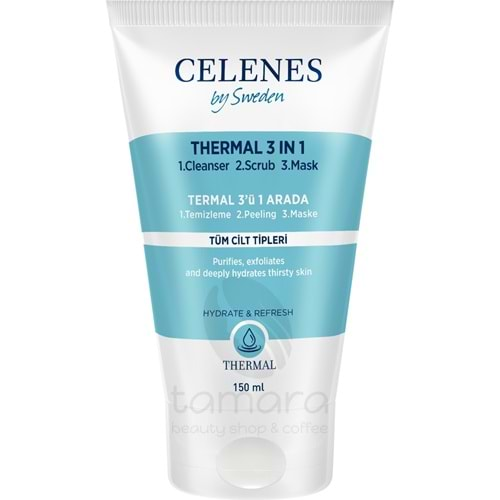 Celenes Thermal 3'Ü Bir Arada 1 Peeling Maske 150 ml.