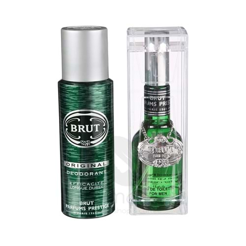 Brut Edt 100 ml + 200 ml Deodorant Madalyonlu Erkek Parfüm Seti