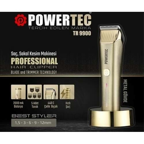 Powertec Tr 9900 Saç ve Sakal Tıraş Makinesi