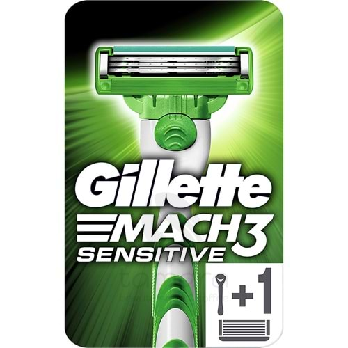 Gillette Mach3 Sensitive Tıraş Makinesi +1 Yedek