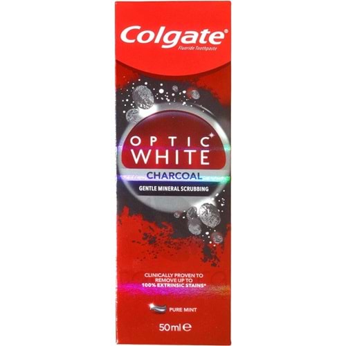 Colgate Optic White Diş Macunu 50 ml Aktif Kömür