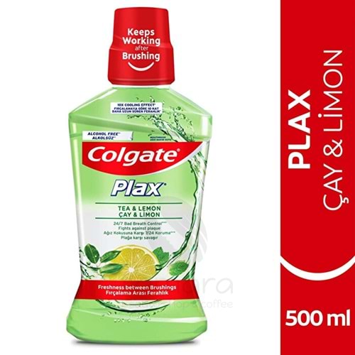 Colgate Ağız Bakım Suyu Plax Çay & Limon 500 ml