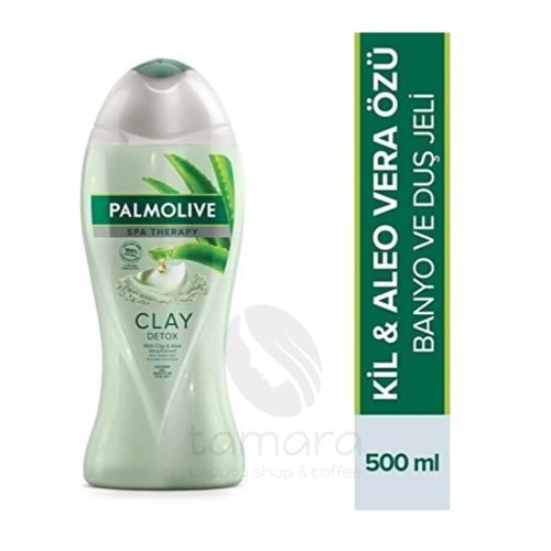 Palmolive Spa Therapy Clay Detox Kil ve Aloe Vera Özü Banyo ve Duş Jeli 500 ml