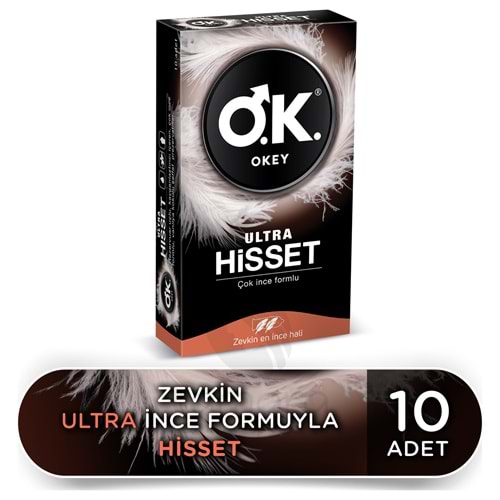 Okey Ultra Hisset Prezervatif (Çok İnce Formlu) 10'lu