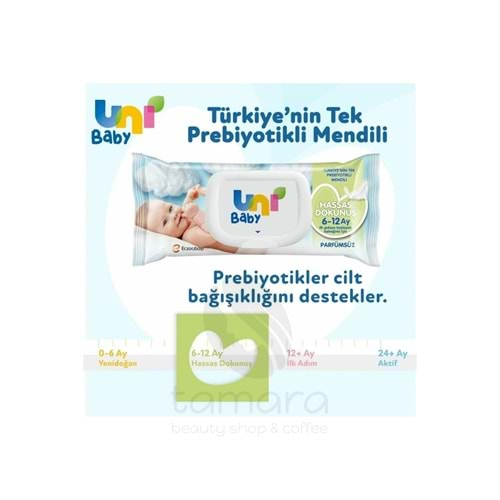 Uni Baby Hassas Dokunuş Islak Havlu Mendil 52 Yaprak