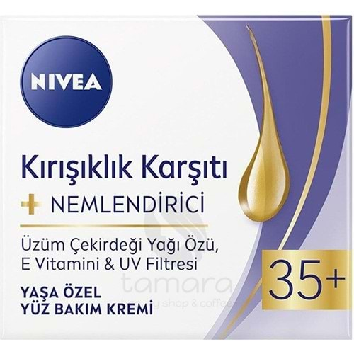 Nivea Kırışıklık Karşıtı Nemlendirici Yaşa Özel Krem 35+ Yaş 50 ml