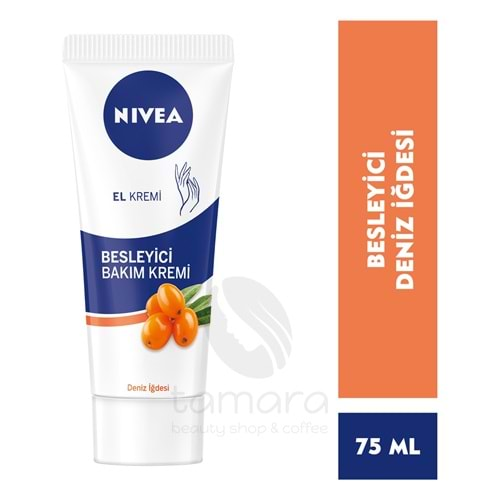 Nivea El Kremi Besleyici Bakım 75ml,Deniz İğdesi ve E Vitamini