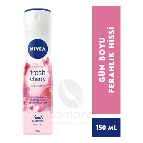 Nivea Kadın Sprey Deodorant Fresh Cherry 150 ml