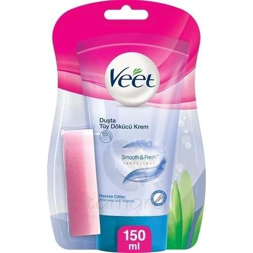 Veet Duşta Tüy Dökücü Krem Bacak & Vücut Bölgesi Hassas Ciltler 150 ml