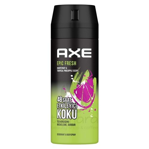 Axe Erkek Deodorant & Bodyspray Epic Fresh 48 Saat Etkileyici Koku 150 ml