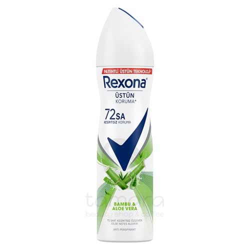 Rexona Kadın Sprey Deodorant Bambu & Aloe Vera 150 ml