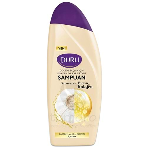 Duru Sarımsak&Biotin&Kolajen Dökülmeye Karşı Etkili Şampuan 500 Ml