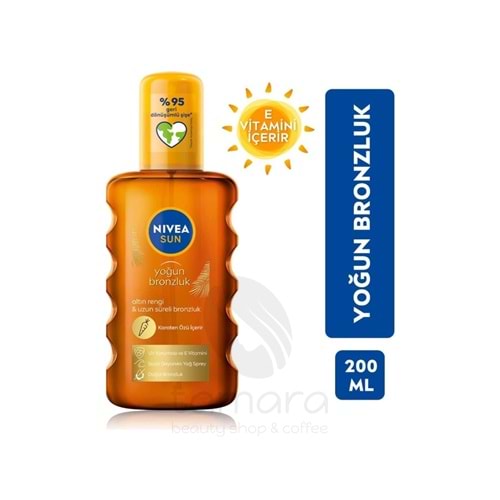 Nivea Sun SPF6 Karoten Özlü Yoğun Bronzlaştırıcı Güneş Yağı 200 ml Sprey